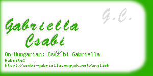 gabriella csabi business card